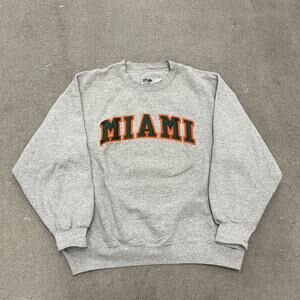 Vintage Majestic Miami Crewneck Sweatshirt Size XL